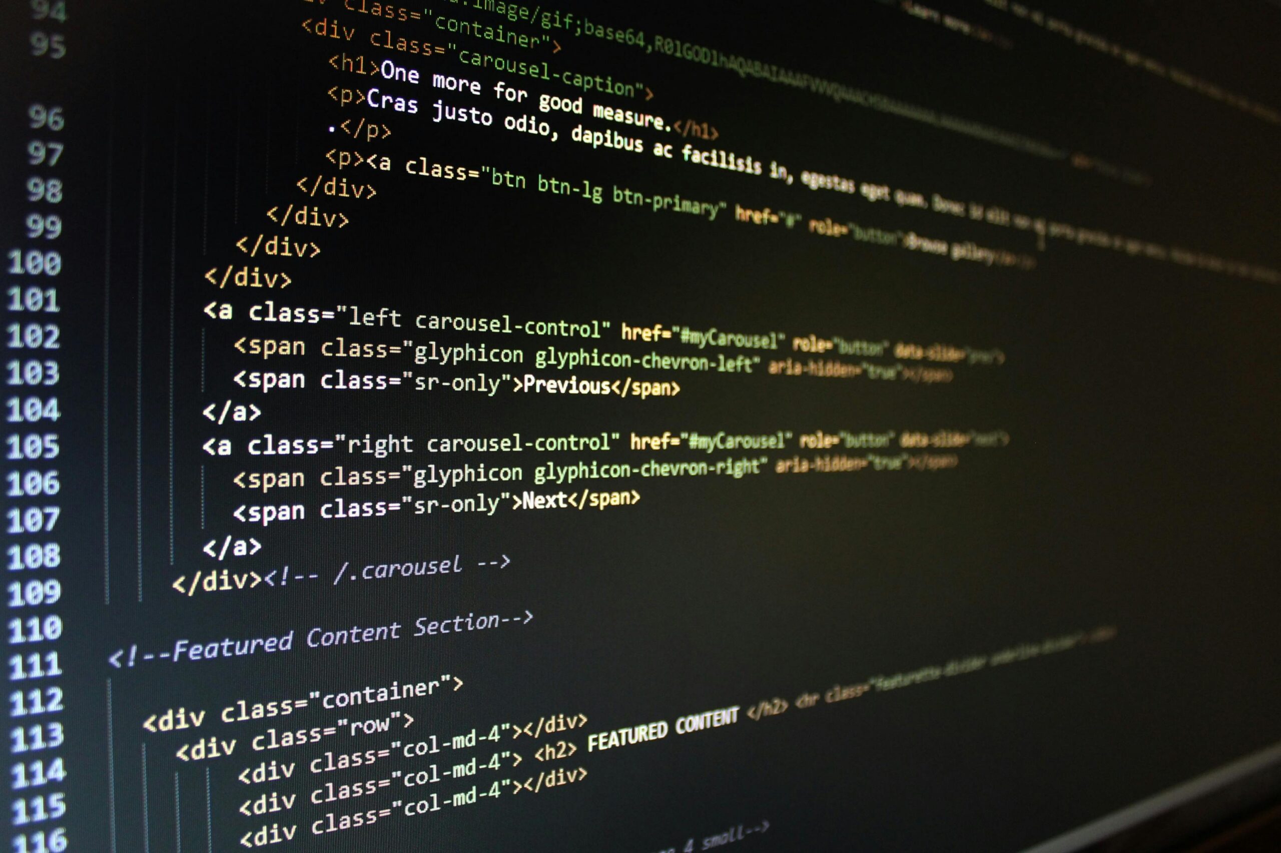 Chicago WordPress developer working on website code and design.